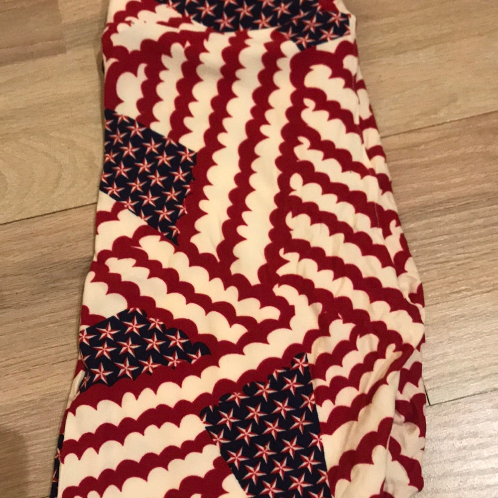 One size lularoe leggings patriotic